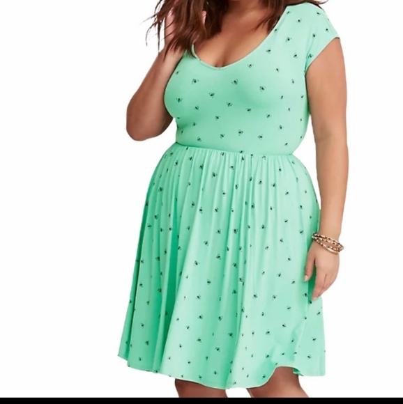 torrid Dresses & Skirts - Torrid Mint Green Bee Dress